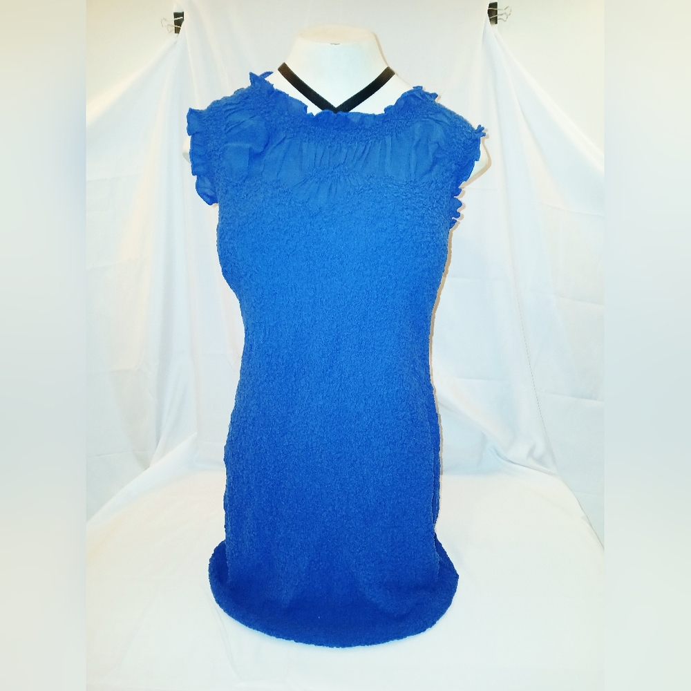 Anthropologie Blue Midi Dress
